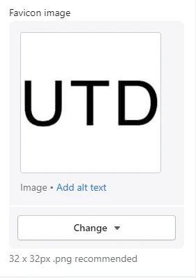 Favicon settings (general)