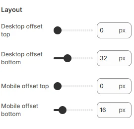 PDP layout