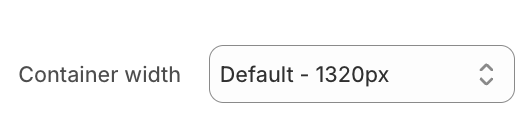 Layout settings