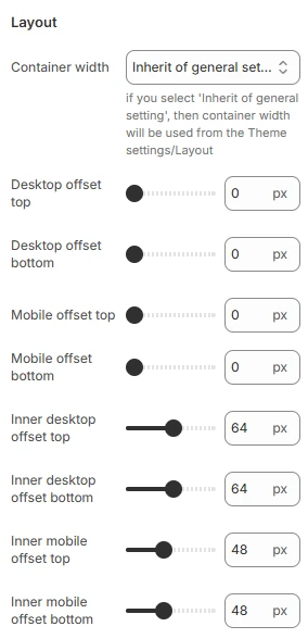 store-location-layout-settings