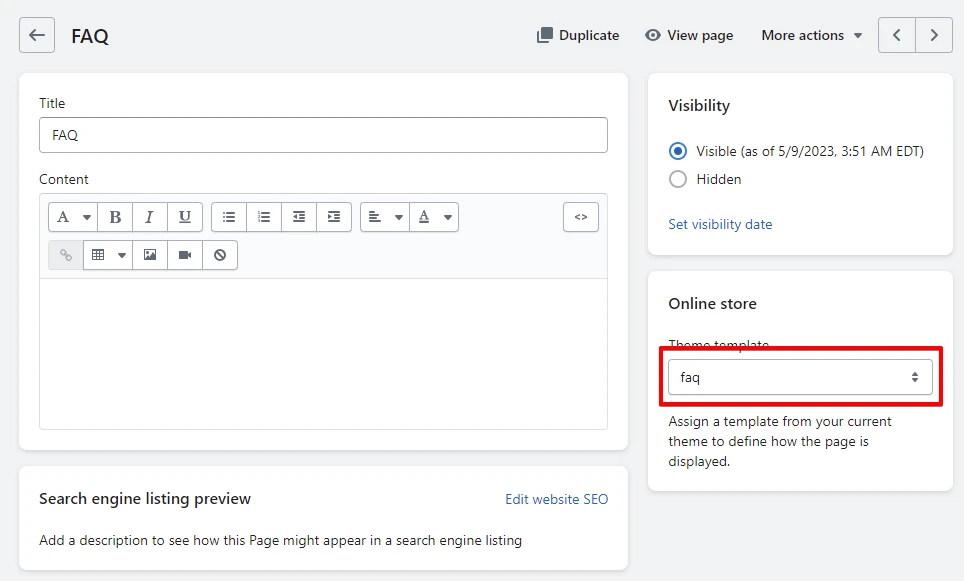 Pages. FAQ 1