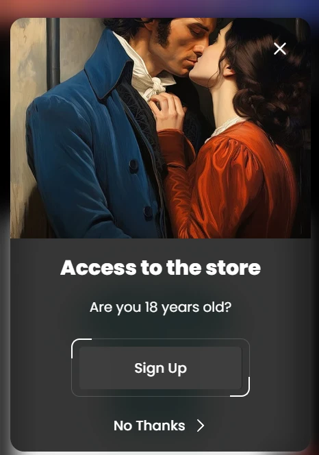 Age verifier Popup 3