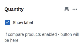Featured product / product template (Block Quantity settings)
