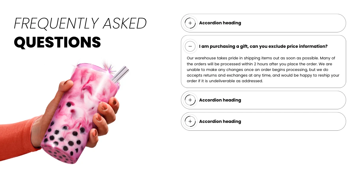 FAQ section