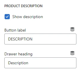 Featured product / product template (Block Drawers. Product description)