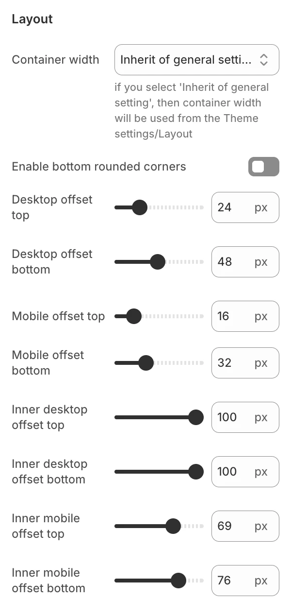 Blog template layout