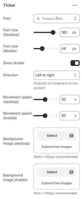 ticker-settings