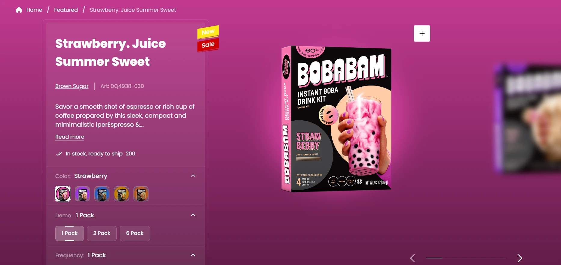 Product template