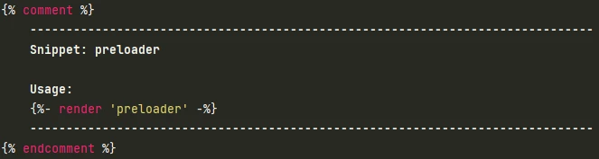 Snippet: preloader.liquid