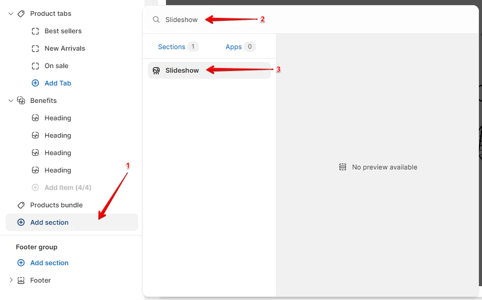 adding section