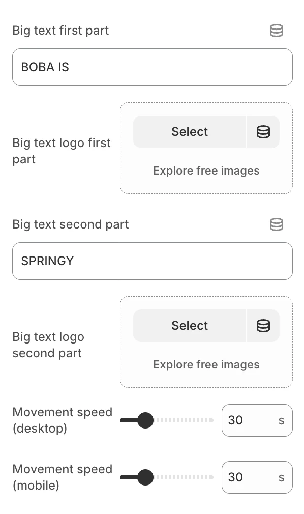 footer block big text