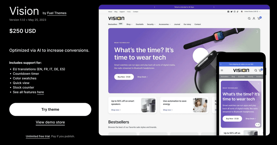 Top 5 New Themes in Shopify 2023