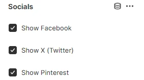 PDP Block Socials platrforms