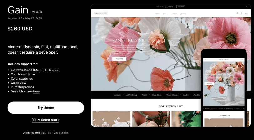 Top 5 New Themes in Shopify 2023