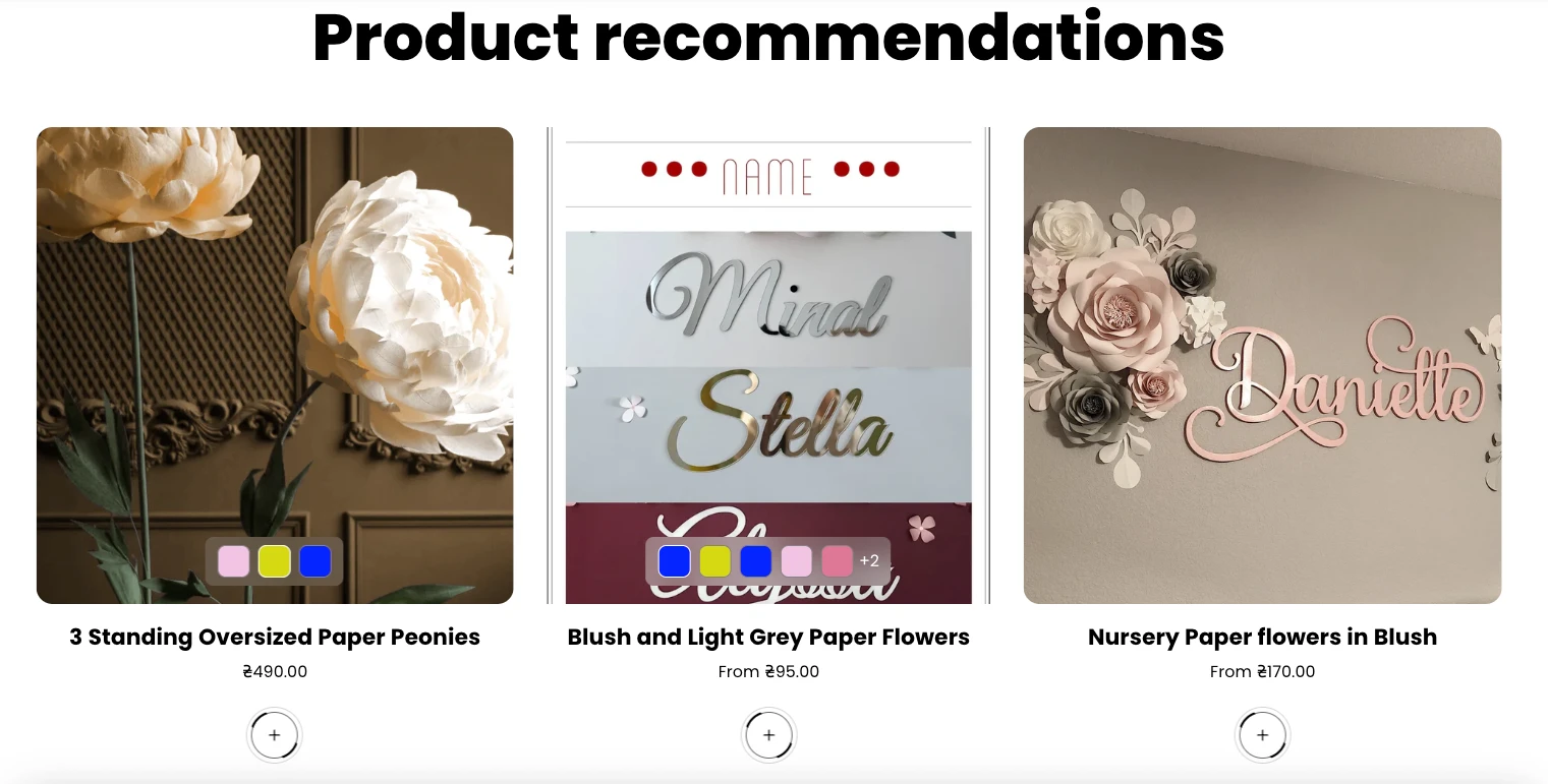 Product recommendations