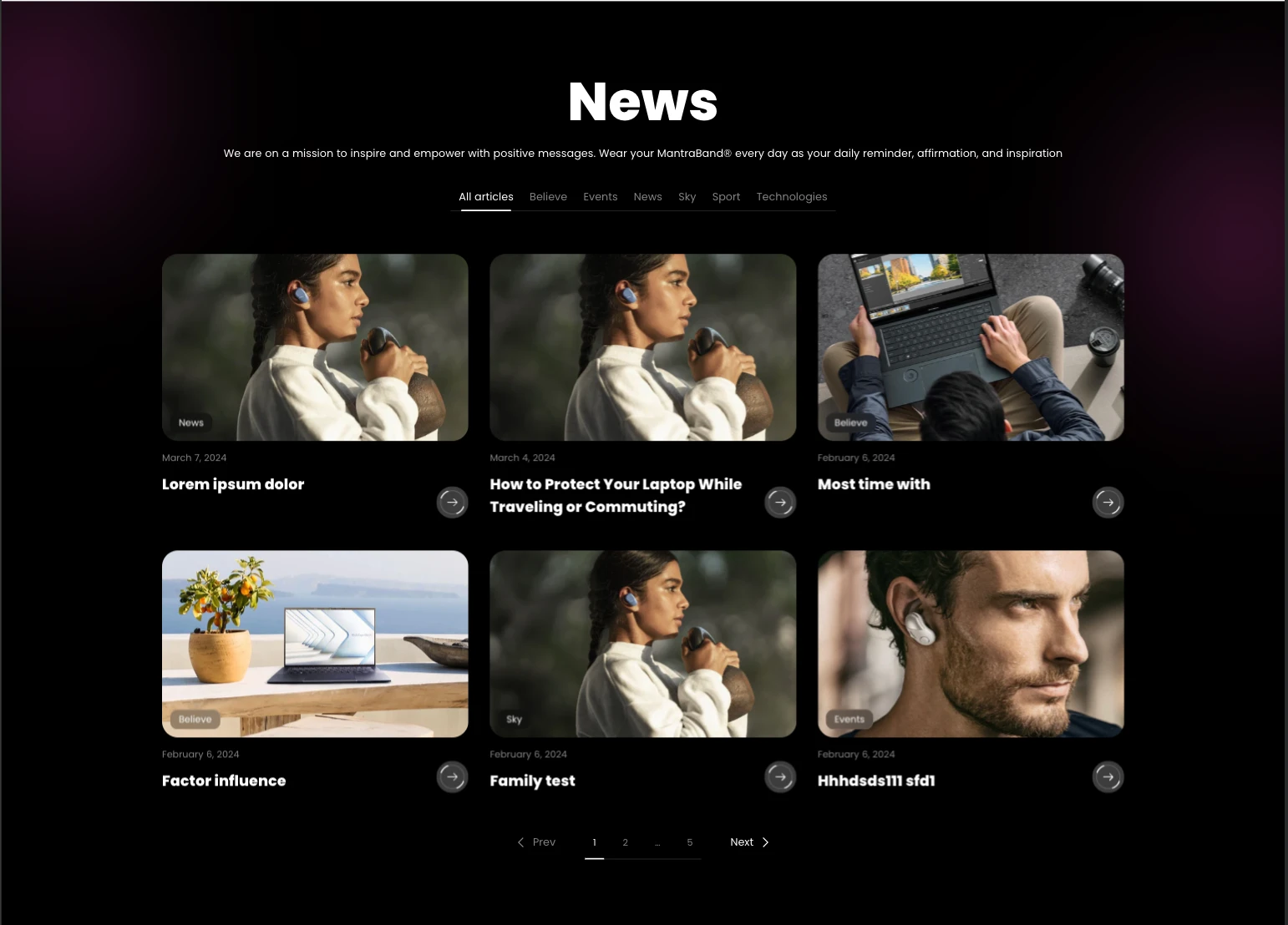 Blog template