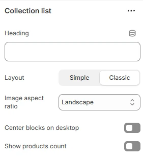 collection-list-settings