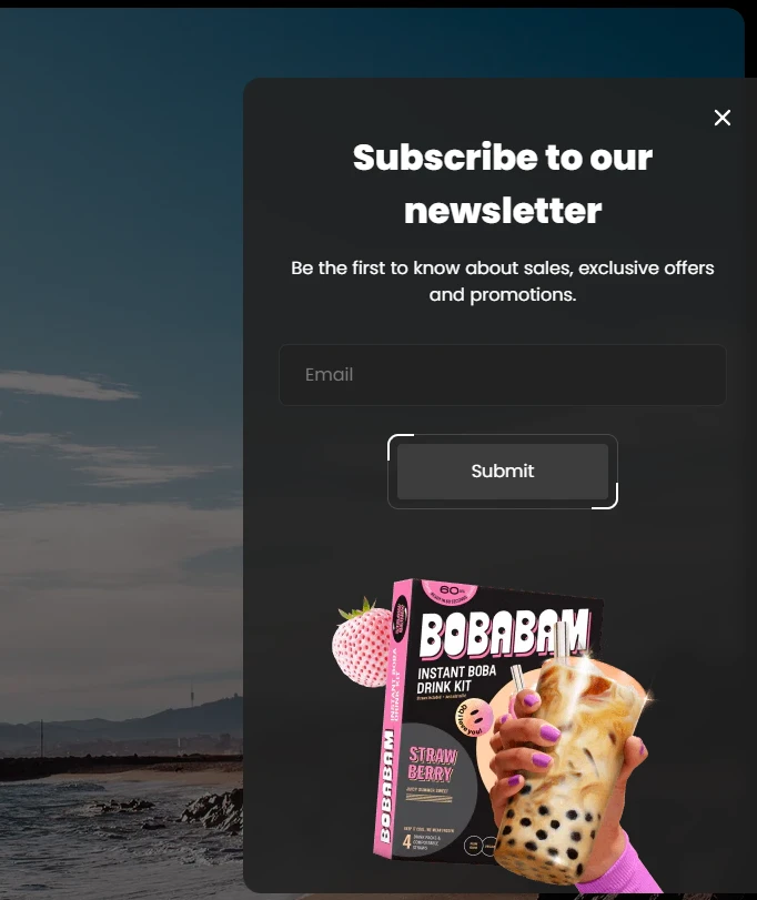 Newsletter popup