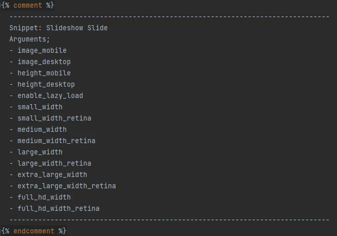 Snippet: slideshow-slide.liquid