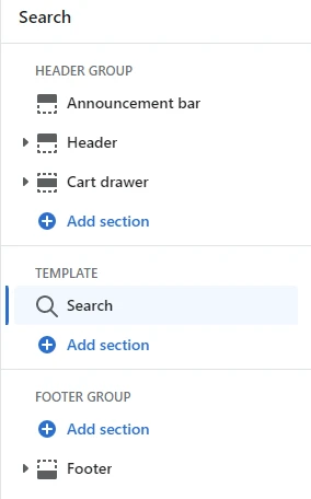 Search template (adding)