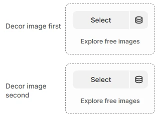 Video section decor image settings