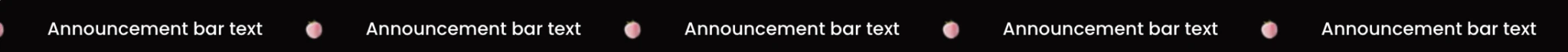 announcement bar ticker