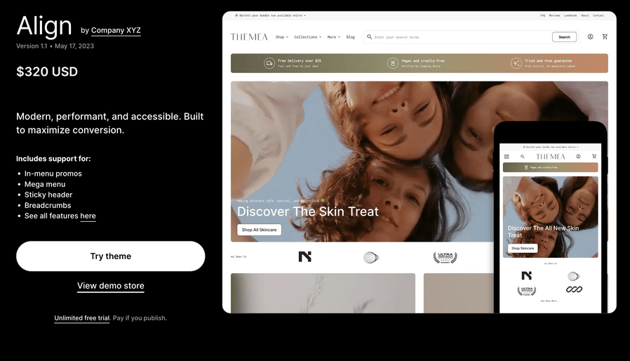 Top 5 New Themes in Shopify 2023