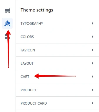 Cart settings