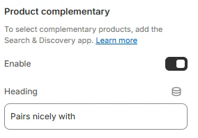 Product complementary