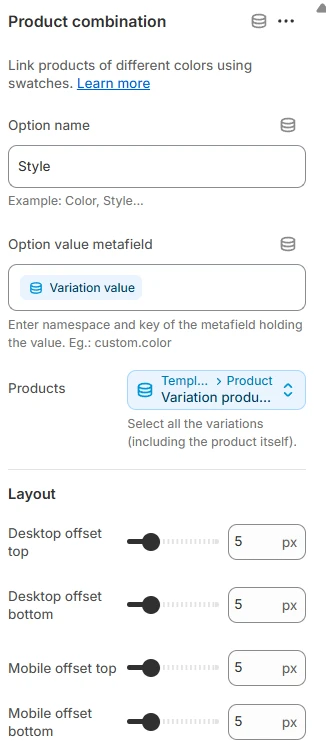 product-combination-block-setting