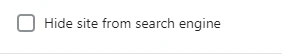 Seo settings (general)