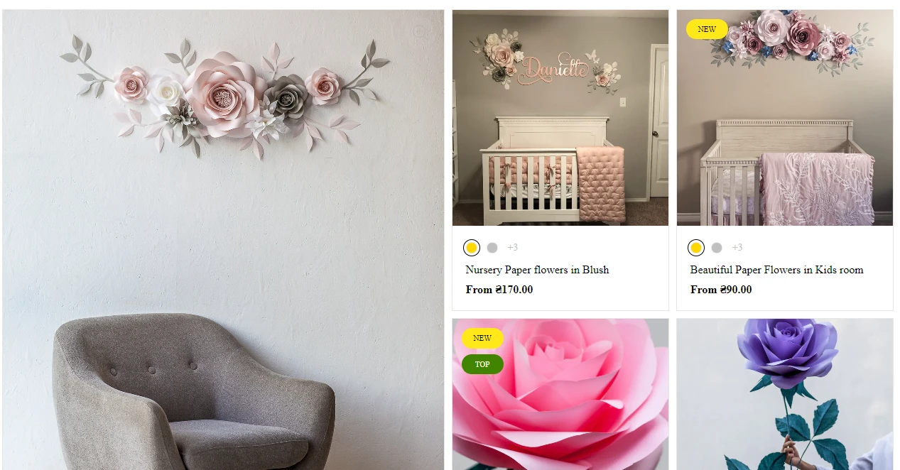 Featured collection (Enable product cards indent)