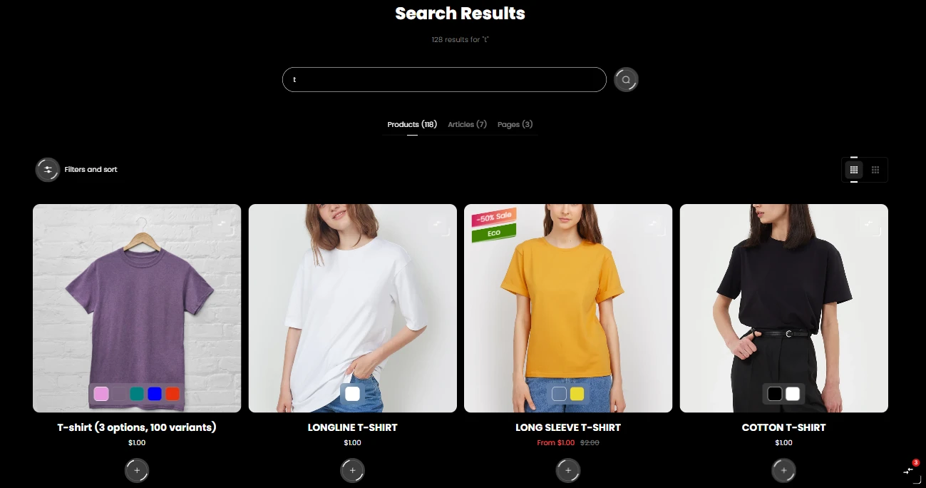 Search template