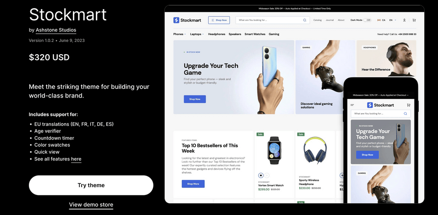 Top 5 New Themes in Shopify 2023