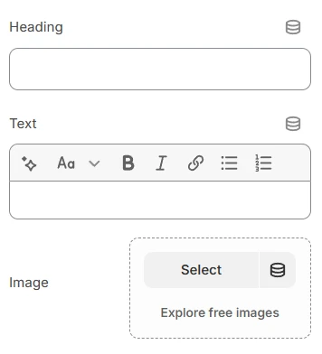 Scrolling text block
