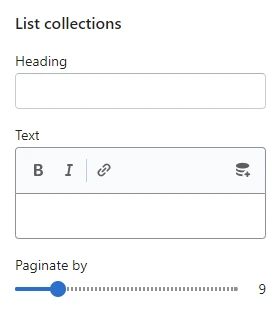 List collections (General)