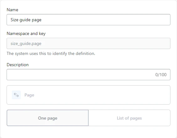 Featured product / product template (Size guide 1)