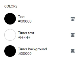 Featured product / product template (Block Countdown timer. Colors)