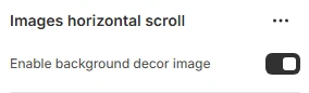 images-horizontal-scroll-setting