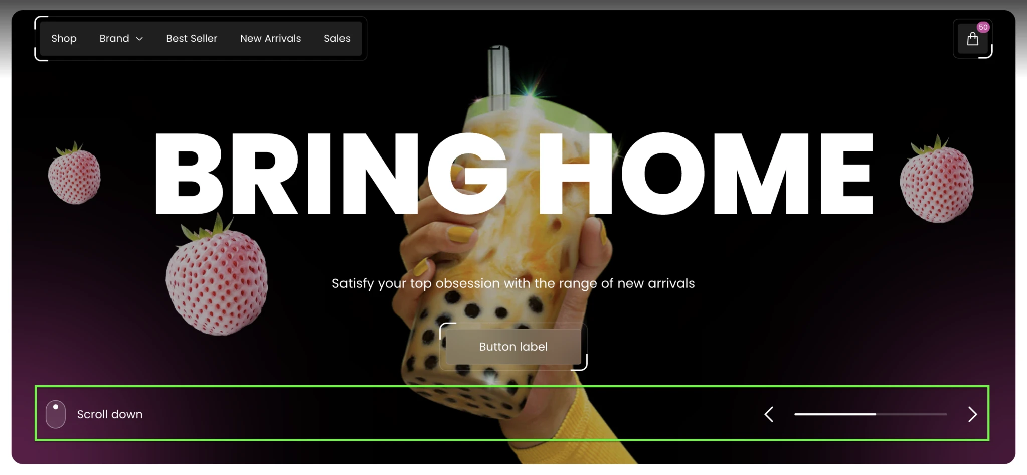 Slideshow UI color