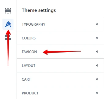 Favicon settings