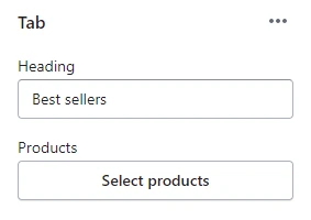 Product tabs (Block Tabs. General)