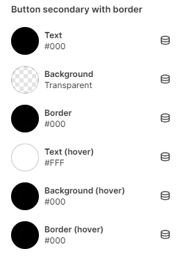 second button with border colors settings