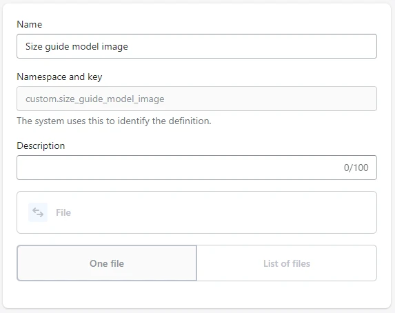 Featured product / product template (Size guide 7)