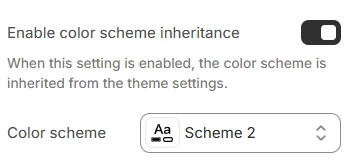 Search template colors
