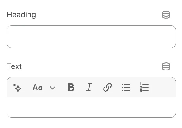 FAQ block settings