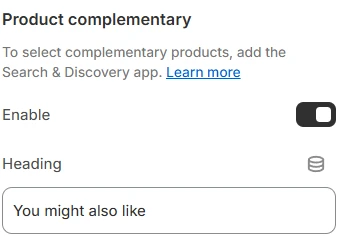 product-complementary-setting