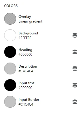 Password content (colors)