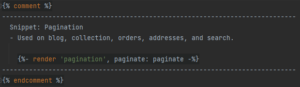 Snippet: pagination.liquid