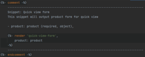Snippet: quick-view-form.liquid